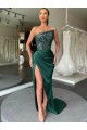 Compra Color mostrado Cubierta Sin tirantes Barrer tren Lentejuelas Terciopelo Largo Vestidos de fiesta