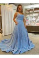 Compra Color mostrado línea A Cucharón Cola corte Lentejuelas Terciopelo Largo Vestidos de fiesta