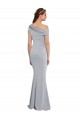 Compra Gris 24 Sirena Un Hombre Crepé Elástico Largo Formales Vestidos de dama de honor / Vestidos de fiesta