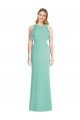 Compra Jade Sirena Cuello joya Gasa Largo Vestidos de dama de honor