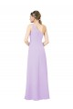 Compra Lila Cubierta Un Hombre Gasa Largo Formales Vestidos de dama de honor / Vestidos de noche