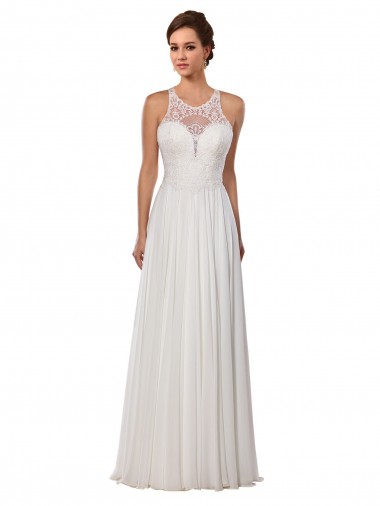 Marfil Cubierta Ilusión Cola capilla Gasa Vestidos de novia Baratos