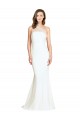 Compra Marfil Sirena Un Hombre Barrer tren Crepé Elástico Tul Largo Formales Vestidos de dama de honor / Vestidos de noche