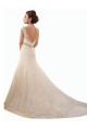 Compra Marfil Sirena Ilusión Cola capilla Tul Encaje Vestidos de novia