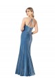 Compra Negro Cubierta Tirantes espagueti Cuello joya Terciopelo Elástico Largo Formales Vestidos de dama de honor / Vestidos de fiesta