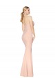 Compra Sirena Cuello Alto Crepé Elástico Largo Formales Vestidos de dama de honor / Vestidos de fiesta