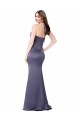 Compra Sirena Halter Satén sedoso Largo Formales Vestidos de dama de honor / Vestidos de fiesta