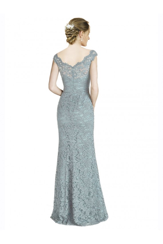 Compra Sirena Hombros Descubiertos Encaje Largo Vestidos de dama de honor / Vestidos de fiesta