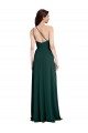 Compra Verde Midnight línea A Un Hombre Crepé Elástico Largo Formales Vestidos de dama de honor / Vestidos de fiesta