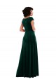 Compra Verde oscuro línea A Terciopelo Elástico Largo Vestidos de dama de honor / Vestidos de fiesta