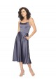 Compra línea A Cucharón Midi Satén sedoso Corto Vestidos de dama de honor / Vestidos de fiesta / Vestidos de cóctel