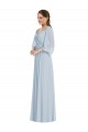 Compra línea A Hombros Descubiertos Gasa Largo Formales Vestidos de dama de honor / Vestidos de noche